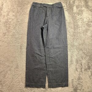 Pallas Palace Wide Leg Trousers Pants Japan Made Cotton Denim Indigo Sz 3 Small